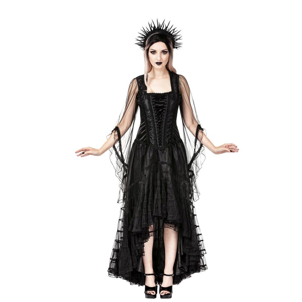 Sinister - 1275 Lange jurk - Zwart